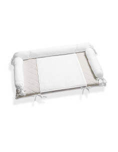 Повивалник текстилен Italbaby White/Dove Grey, 51 х 73 см