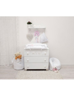 Повивалник текстилен Italbaby White/Dove Grey, 51 х 73 см 2