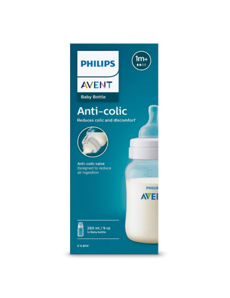 Бебешко шише за хранене Avent Anti-Colic, 1 м+, 260 мл., SCY103/01