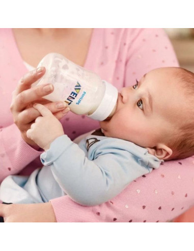 Бебешко шише за хранене Avent Anti-Colic, 1 м+, 260 мл., SCY103/01