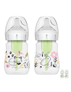 Бебешко шише Dr. Brown’s Options+ Антиколик, 2 бр, 150 мл