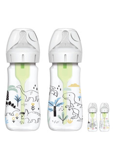 Бебешко шише Dr. Brown’s Options+ Антиколик, 2 бр, 270 мл