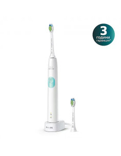 Електрическа звукочестотна четка за зъби ProtectiveClean Series 4300, бяла, Philips Sonicare HX6807/51
