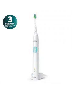 Електрическа звукочестотна четка за зъби ProtectiveClean Series 4300, бяла, Philips Sonicare HX6807/63