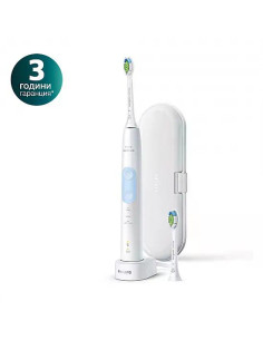 Philips Sonicare Звукочестотна четка за зъби ProtectiveClean 5100, HX6859/29, бяла HX6859/29