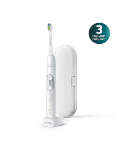 Philips Sonicare Звукочестотна четка за зъби Protective Clean 6100, бяла HX6877/28