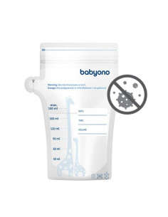 Торбички за съхранение на кърма BabyOno 180мл 30бр, 1084 2