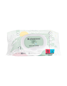 Бебешки мокри кърпи Kikka Boo алое вера и пантенол, 80 бр.