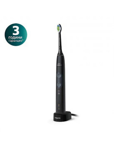 Philips Sonicare Звукочестотна четка за зъби Protective Clean 4500, черна HX6830/44