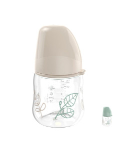 Бебешко шише за хранене NIP Cherry Green Flow S, 150мл, 0 месеца +