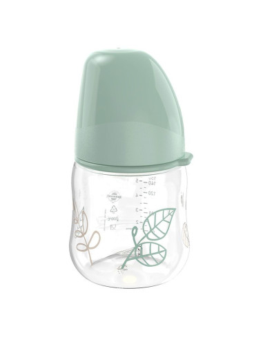 Бебешко шише за хранене NIP Cherry Green Flow S, 150мл, 0 месеца +