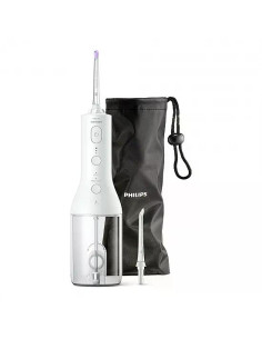 Зъбен душ Philips Sonicare Cordless Power Flosser 3000 HX3826/31, с 2 накрайника и калъф за съхранение