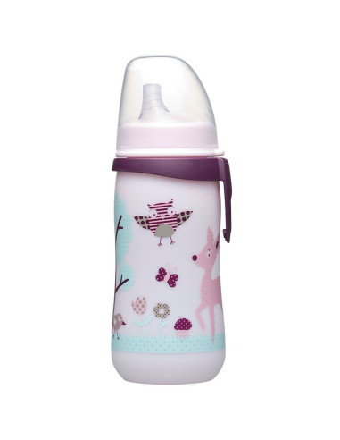 Бебешко шише NIP First Cup, 330мл, 12 месеца +