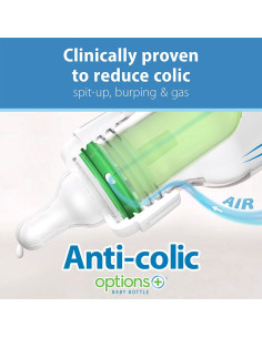Бебешко шише Антиколик Dr. Brown’s Natural Flow Options+ Narrow, 250 мл 2