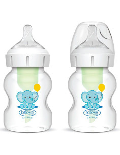 Бебешки шишета Антиколик Dr. Brown’s Natural Flow Options+ Wide-Neck, 2 броя, 150 мл