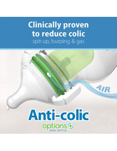 Бебешки шишета Антиколик Dr. Brown’s Natural Flow Options+ Wide-Neck, 2 броя, 150 мл 2