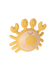 Canpol Toys - Бебешка чесалка от дърво/силикон Crab