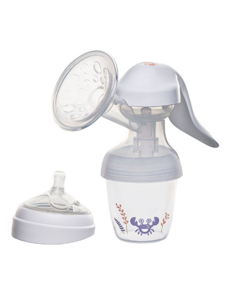 Ръчна помпа за кърма NIP First Moments All-in-One System с шише, 150 мл.