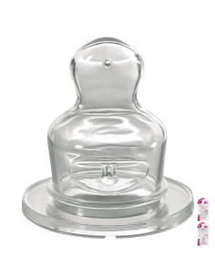 Биберони NIP за шишета Narrow-Neck, 2 бр., 6 месеца +