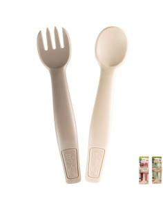 Детски прибори за хранене NIP Eat Green, виличка и лъжичка