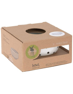 Детска купа за хранене Lassig Little Chums порцеланова със силиконов пръстен 2