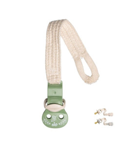 Държач за залъгалка NIP Stay Green, за залъгалки с халка