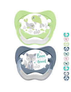 Залъгалки NIP Family Латекс етап 3, 16-32 месеца, 2 бр.