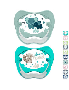 Залъгалки NIP Family Латекс етап 2, 5-18 месеца, 2 бр.