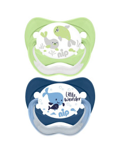 Залъгалки NIP Family Силикон етап 1, 0-6 месеца, 2 бр. 2