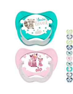 Залъгалки NIP Family Силикон етап 3, 16-32 месеца, 2 бр.