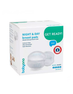 Подплънки за кърмачки BabyOno Get Ready Night and Day, 40 бр.