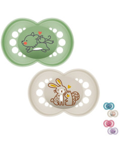 Залъгалка MAM Original Pure Soother 16m+, със стерилизираща кутия, 2бр.