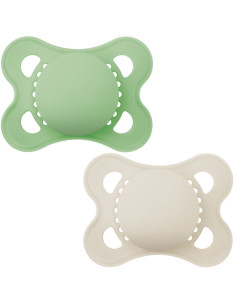 Залъгалка MAM Original Pure Soother Solid 2-6m, със стерилизираща кутия, 2бр. 2