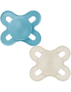 Залъгалка MAM Start Pure Solid 0-2m, със стерилизираща кутия, 2бр. 2