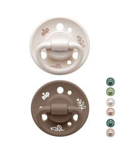 Залъгалки NIP Cherry Green етап 1, 0-6 месеца, 2 бр.