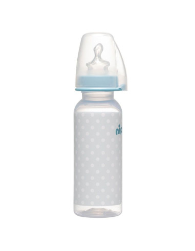 Бебешко шише за хранене NIP Trendy, Flow M, 250 мл, 6 месеца +