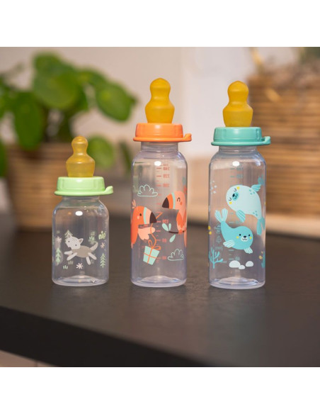 Бебешко шише за хранене NIP Family, Flow S, 125 мл, 0-6 месеца