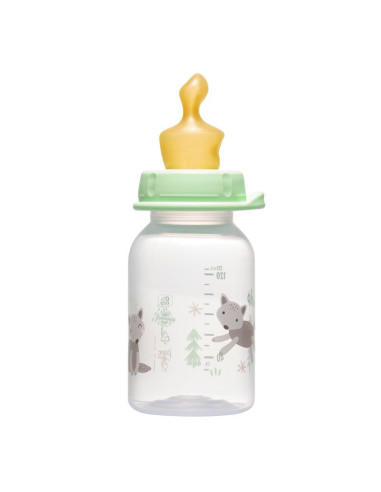 Бебешко шише за хранене NIP Family, Flow S, 125 мл, 0-6 месеца