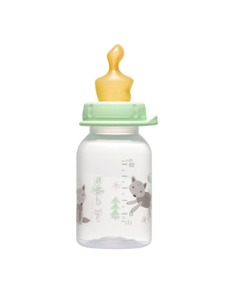 Бебешко шише за хранене NIP Family, Flow S, 125 мл, 0-6 месеца