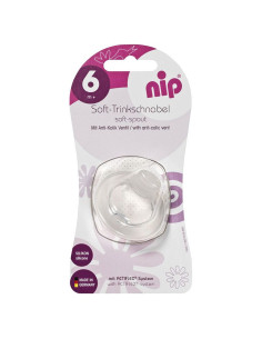 Силиконов мек накрайник за шише NIP с широко гърло