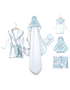 Бебешки комплект за баня Ciccim Baby Мече, зелен, 4 части, U4735