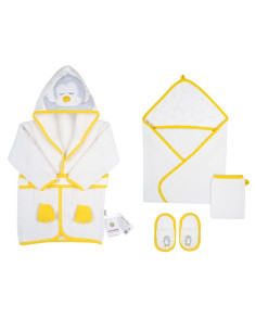 Бебешки комплект за баня Ciccim Baby Пингвин, жълт, 4 части, U4573