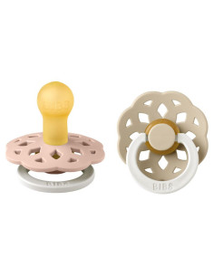 Залъгалки BIBS Boheme Glow in the Dark, Латекс, 6-18 месеца, 2 бр.