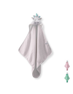 Бебешка хавлия с качулка Bebetto HAPPY UNICORN 80х80 см H984
