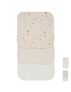 Комплект памучни кърпи Bebetto LAZzZY SHEEP, 20х20 см, 3 бр., C1038