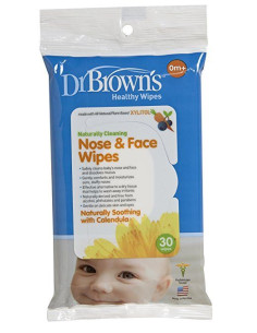 Мокри кърпи Dr.Browns за носле и лице 30 бр.