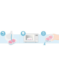 Ортодонтични залъгалки Philips-Avent Ultra Soft, 2 броя, със стерилизаторна кутия, момиче, куче/цвете, 6-18 м