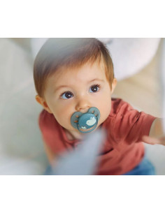 Ортодонтични залъгалки Philips-Avent Ultra Soft, 2 броя, със стерилизаторна кутия, момче, пиле/перо, 6-18 м