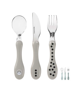 Детски прибори за хранене Lassig Little Chums, лъжичка, виличка, ножче