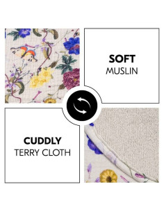 Подложка за повиване и хавлия 2 в 1 Hauck Floral Beige 2